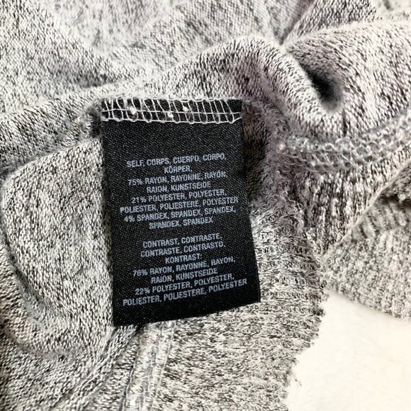 Anthropologie Postmark Grey Marl Ruffle Hem Knit Pullover Sweater Womens XS - Picture 8 of 11